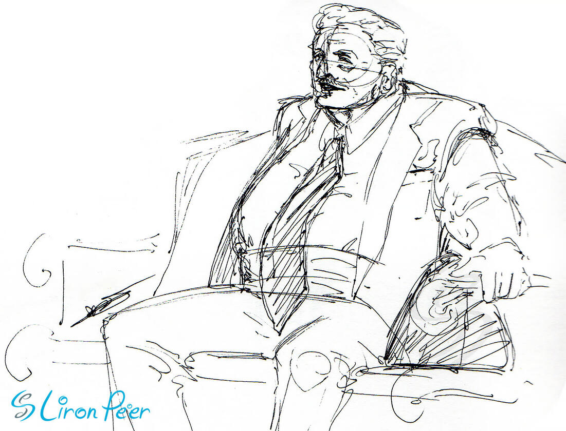 Man Sitting Sketch Man Sitting Sketch