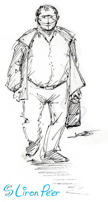 Man Walking Sketch Man Walking Sketch
