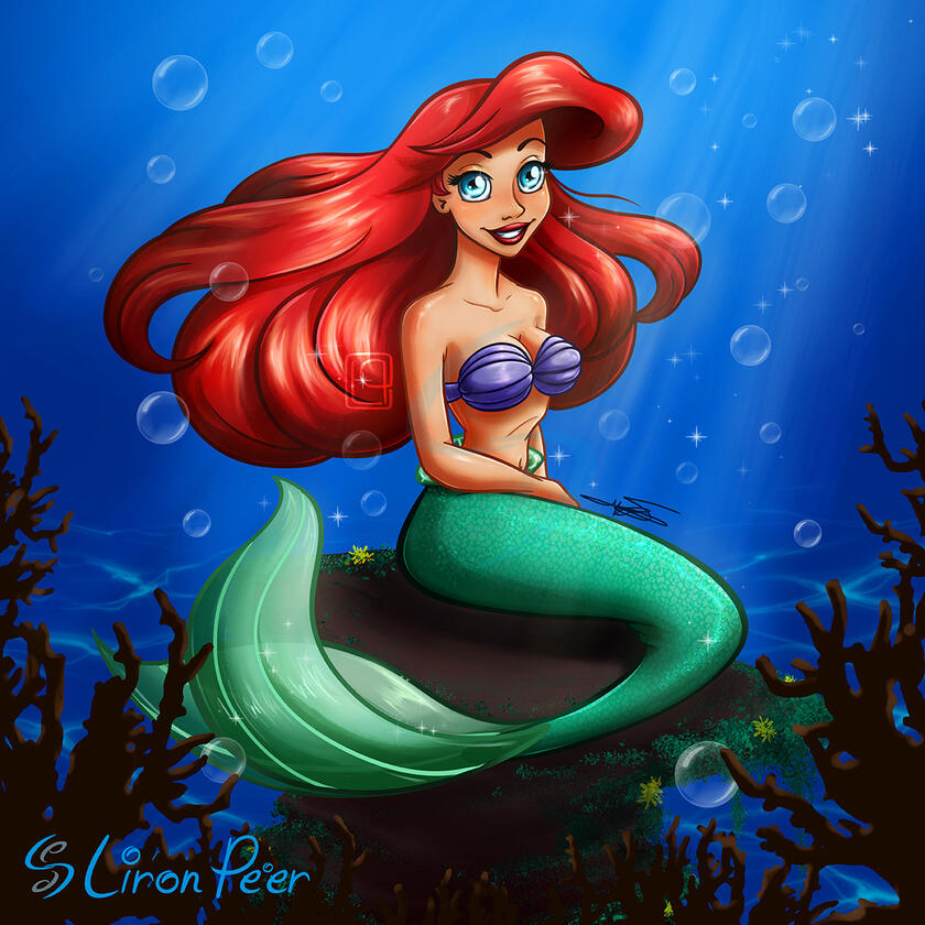Disney's Ariel The Little Mermaid Under the Sea Fanart Disney's Ariel The Little Mermaid Under the Sea Fanart