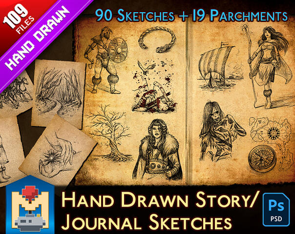 Hand Drawn Story / Journal Sketches Hand Drawn Story / Journal Sketches
