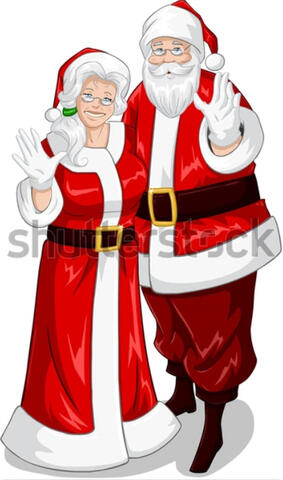 Royalty free Santa and Mrs Claus Royalty free Santa and Mrs Claus